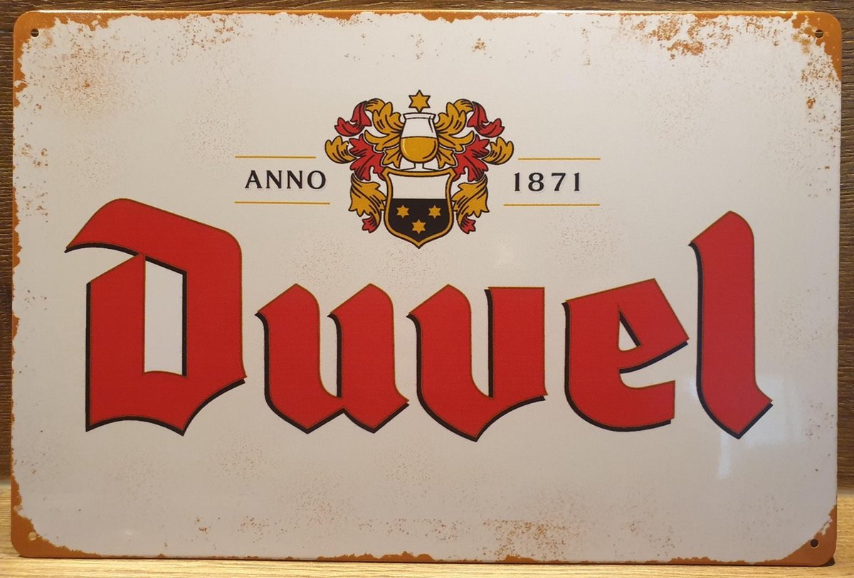 Broederschap worst te rechtvaardigen Duvel Bier Reclamebord van metaal METALEN-WANDBORD - MUURPLAAT - VINTAGE -  RETRO -... | bol.com