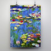 Poster waterlelies bij Giverny - Claude Monet - 50x70cm