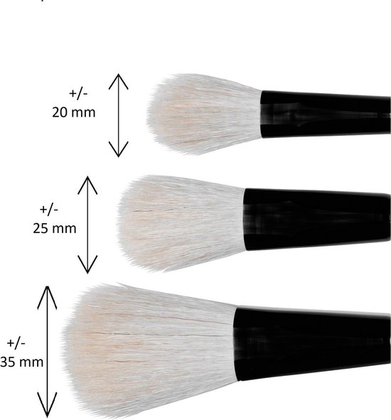 MusBrush Mop Blender set 3 pièces - pinceau pour tous les types de peinture  | bol.com