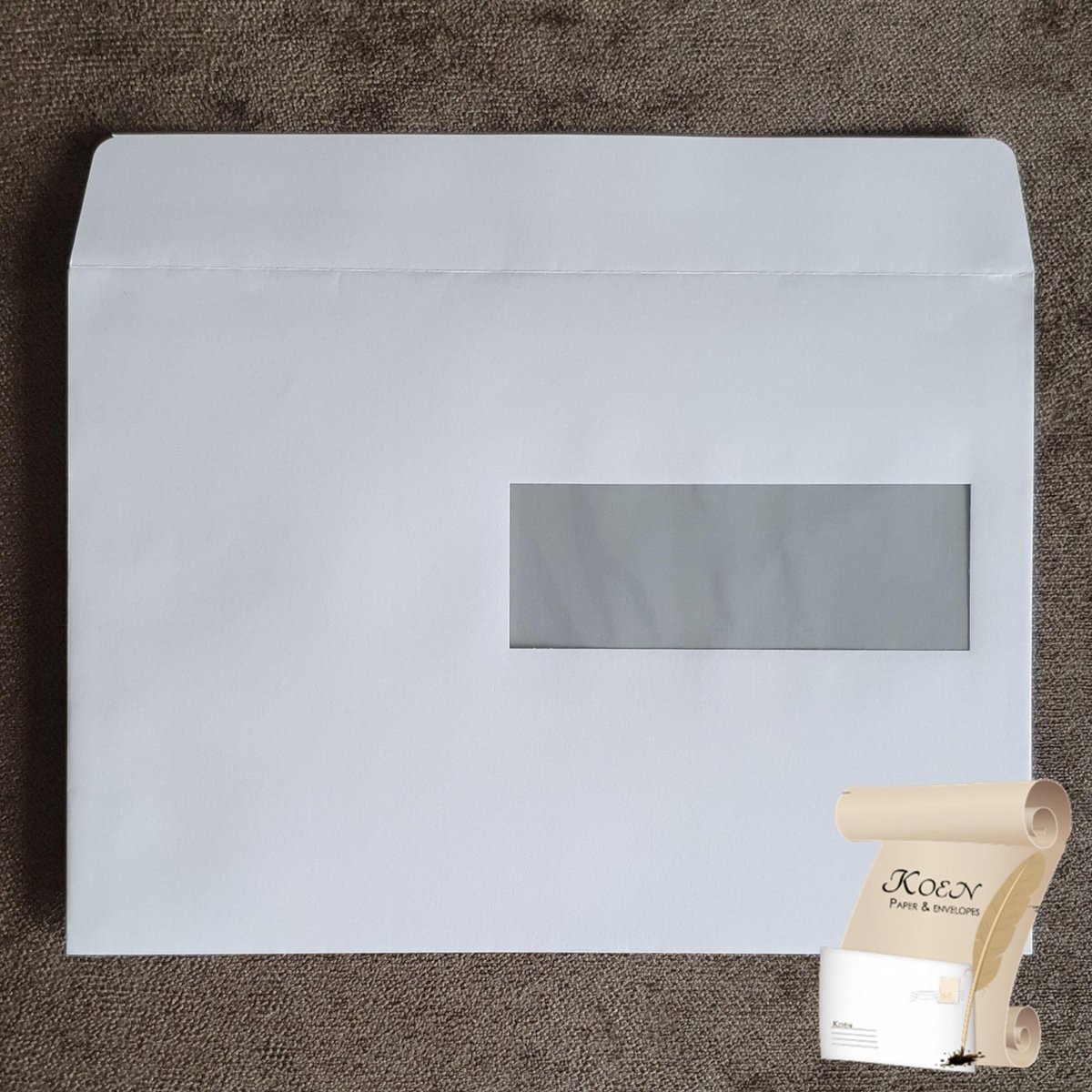 C5 Envelop met venster rechts (162 x 229 mm) - 80 grams - 500 stuks