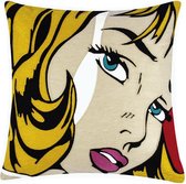 Pad geborduurde sierkussenhoes Fame Pop-Art - 45x45 cm