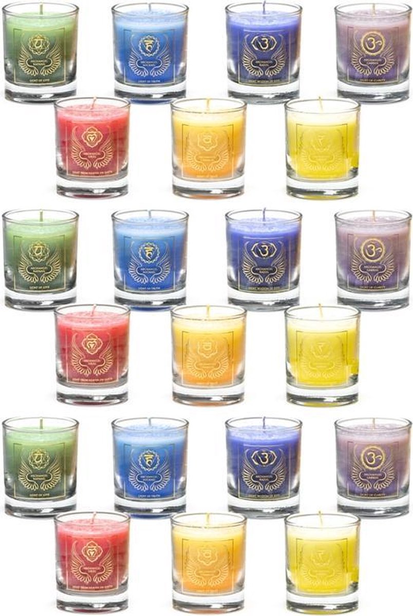 Aartsengelen Votief Geurkaarsen (Set van 7 x 3)
