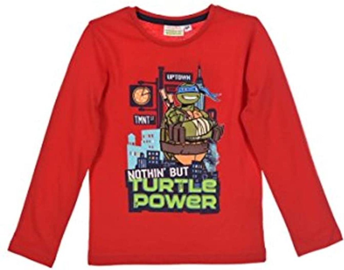 Teenage Mutant Ninja Turtles - Longsleeve - Rood - 98 cm - 3 jaar - 100% katoen