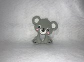 siliconen bijtring koala grijs