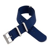 Chibuntu® horloge band - Nato Strap - Blauw - 20 mm