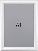 Viz Pro kliklijst - posterhouder - A1 formaat - Zilver - aluminium frame