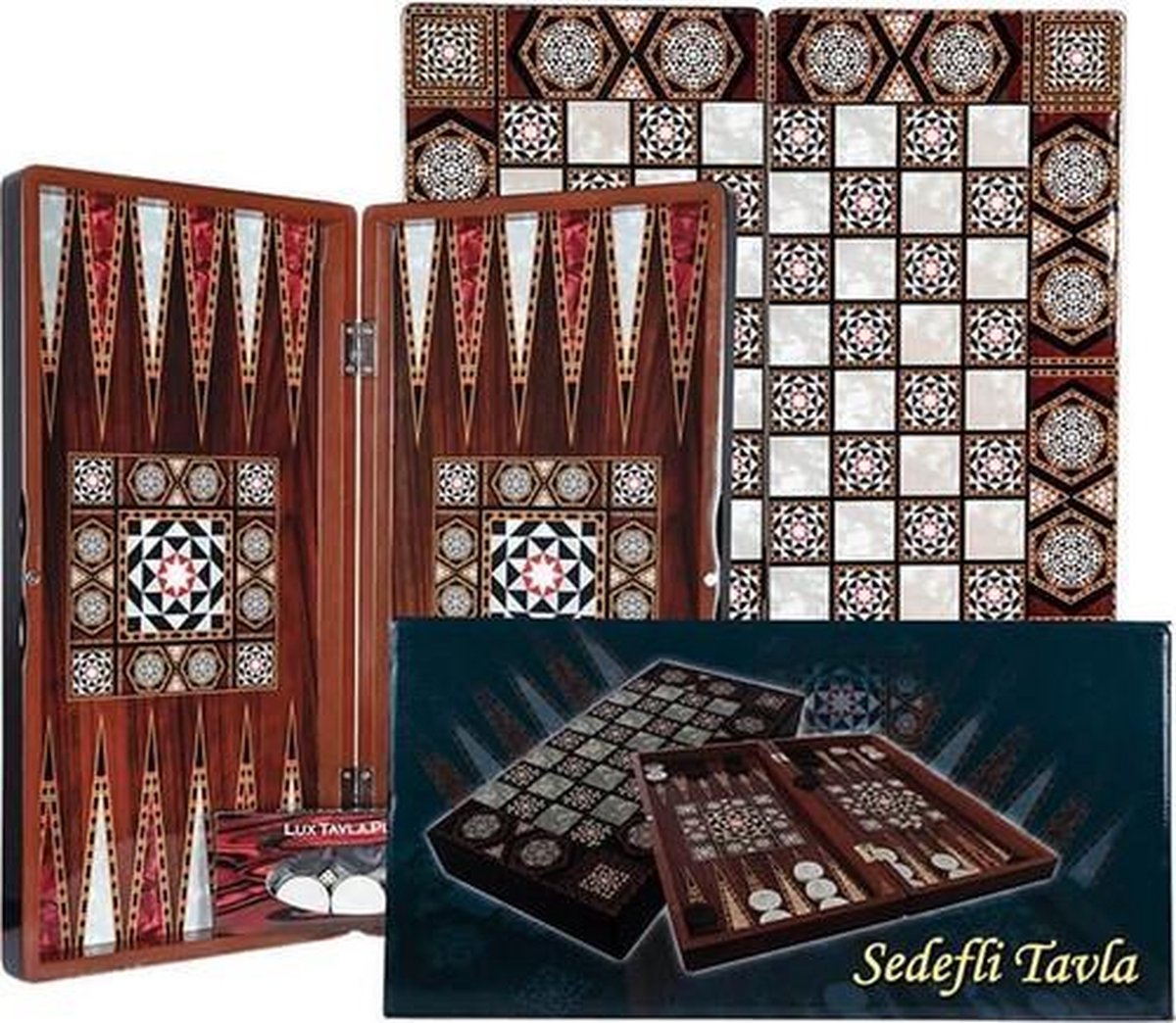 Magistraat Oraal sneeuwman Sedefli Tavla - (Turks) bordspel van hout backgammon - Special edition |  Games | bol.com