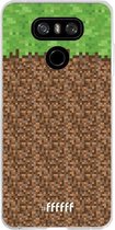 LG G6 Hoesje Transparant TPU Case - Minecraft - Grass #ffffff