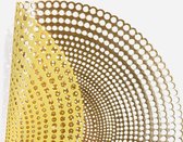 Oneiro's Luxe Placemat SPARK GOLd  Limited Edition - ø40 cm - tafelaccessoires - koken – pvc - kerst - goud
