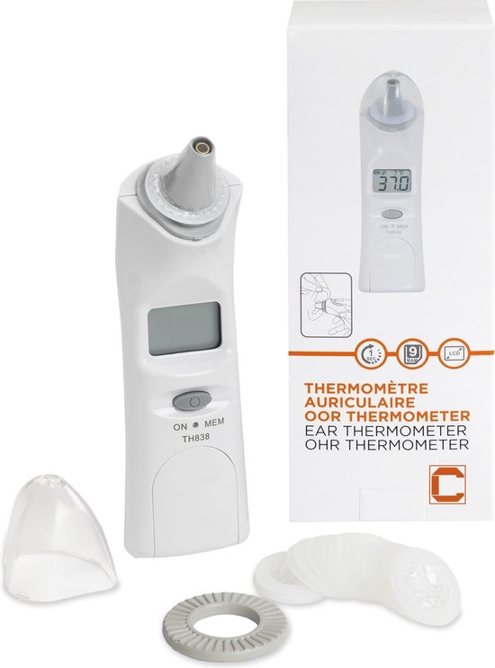 Cresta Care TH838O Infrarood oorthermometer meting binnen 1 seconde - C-CARE