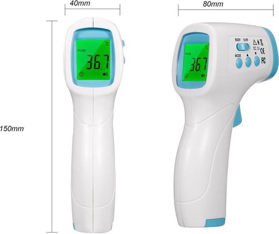 paneel Incubus Glimlach Koorts thermometer (Contactloos) Thermometer / lichaamstemperatuur, ook  geschikt als... | bol.com