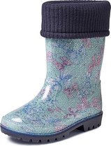 Gevavi Boots | Lois gevoerd kinderlaarsje PVC | Maat 22 | Licht Blauw