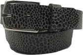 Slangen riem - Lagarto Graphite  Dames riem - Broekriem Dames - Dames riem -  Dames riemen - heren riem - heren riemen - riem - riemen - Designer riem - luxe