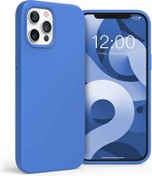 iPhone 12 Pro Max Hoesje Blauw - Siliconen Back Cover