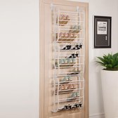 Living Nine Hangend Schoenenrek - 36 Paar Schoenen - 12 Laags - Hangende schoenenkast - Metaal - Wit