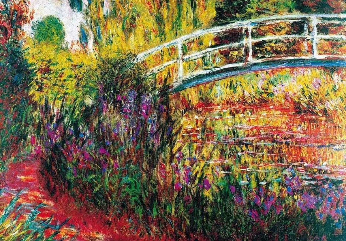 PGM Kunstdruk Claude Monet - Le Pont Japonais 100x70cm Divers