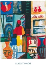 August Macke - Merchant with Jugs Kunstdruk 60x80cm