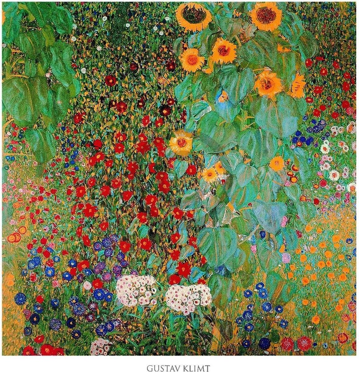 PGM Kunstdruk Gustav Klimt - Il giardino di compagna 70x70cm Divers