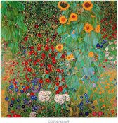 Gustav Klimt - Il giardino di compagna Kunstdruk 70x70cm