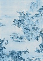 Fotobehang - Blue China 200x280cm - Vliesbehang