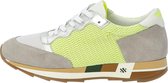 KUNOKA Chloé fluo yellow - Sneakers Dames - maat 39 - Geel Beige Wit