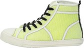 KUNOKA IGOR high-top sneaker fluo yellow - Sneakers Dames - maat 36 - Geel