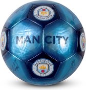 Manchester City Voetbal Handtekeningen - Maat 5 - Blauw