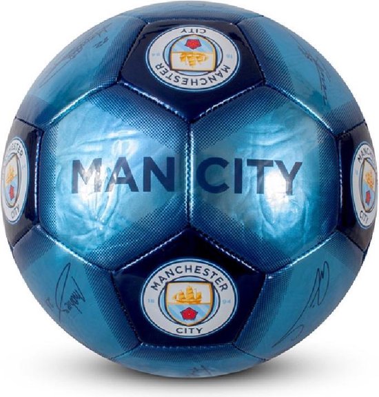 Bezwaar Verbetering Laboratorium Manchester City Voetbal Handtekeningen - Maat 5 - Blauw | bol.com