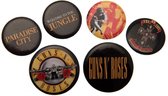 Guns N Roses Button Badge Set (Multicoloured)