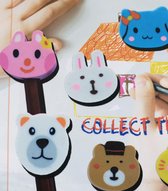 Animal eraser pencil topper gummen - uitdeelcadeautjes