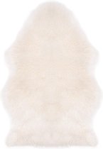 Kunstvacht / schapenvacht 90 x 60 cm | kleur Wit