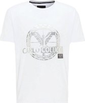 Carlo Colucci T-shirt - Wit, XL