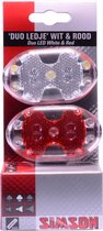 verlichtingsset batterij led zwart/rood