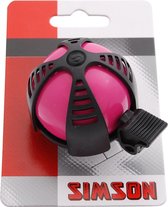 fietsbel Joy staal roze/zwart