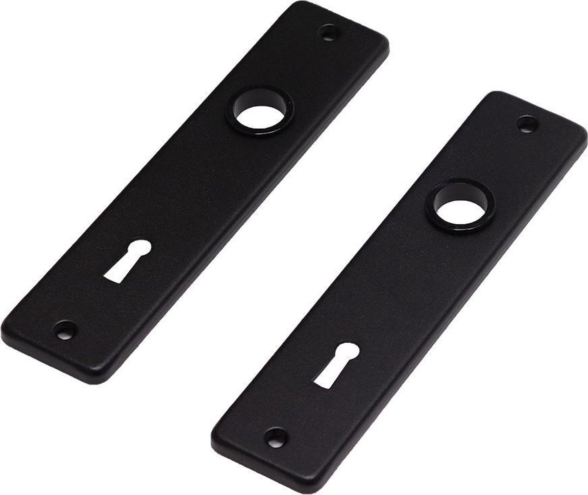 Wovar Deurschild zwart SL72 aluminium kortschild | Per set