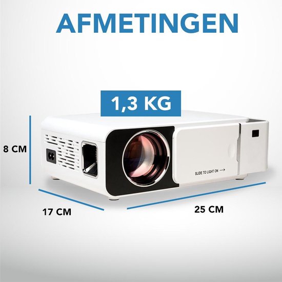 Achaté Mini Beamer - Projector - 3500 Lumen - LED - Beamer - HD - Achaté