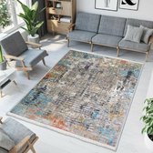 Nerge.be | Vintage Vloerkleed, Woonkamer, Slaapkamer en Eetkamer Tapijt | Model Geweven Onderlaag | 80x140 cm (K296)