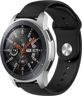 Huawei watch GT silicone band - zwart - 18mm ML bandje - Horlogeband Armband Polsband