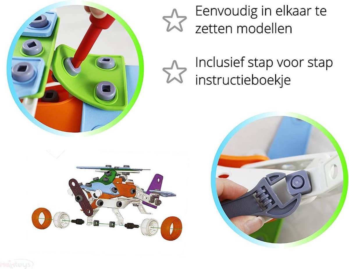 Build & Play Educatief Speelgoed - WithGoods® 5 in 1 Bouwpakket Voor