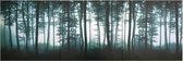 Canvas 3-delig 120x40 cm (incl LW 3d klok) - Canvas schilderij - Canvas paneel woonkamer
