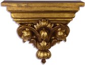 Wandplank console - Resin Ornament Klassiek - Goud - 28,5 cm hoog