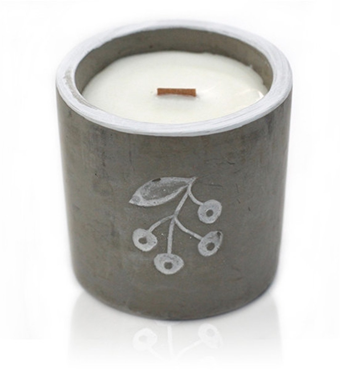 Med Concrete Soja Kaars - Berrys - Jeneverbes & Zoete Gin - 3 stuks