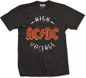 AC/DC Heren Tshirt -S- High Voltage Zwart