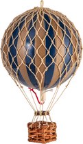 Authentic Models - Luchtballon 'Floating The Skies' - goud/marine blauw - diameter luchtballon 8,5cm