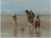 Poster – Oude Meesters - Kinderen der zee, Jozef Israëls, 1872 - 40x30cm Foto op Posterpapier