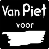 Sluitstickers - Sinterklaas Etiketten - Sticker - van Piet voor - rol van 500 stuks