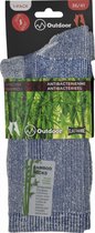 Wandelsokken Dames - OUTDOOR- 36/41 - naadloos - 2 PAAR - BAMBOO - Jeans              chaussettes socks