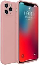geschikt voor Apple iPhone 11 Pro Max vierkante silicone case - roze