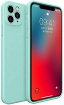 geschikt voor Apple iPhone 11 Pro vierkante silicone case - aqua