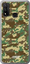 Huawei P Smart (2020) Hoesje Transparant TPU Case - Jungle Camouflage #ffffff